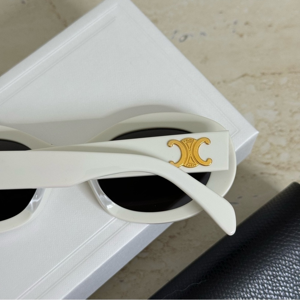New! Celine Sunglasses, CL40194U 25A, oval, Triomphe, Authentic - Picture 5 of 13